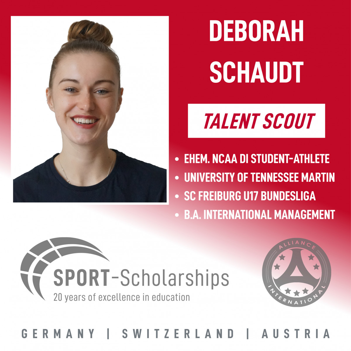 Deborah Schaudt | Talent Scout | Sport-Scholarships