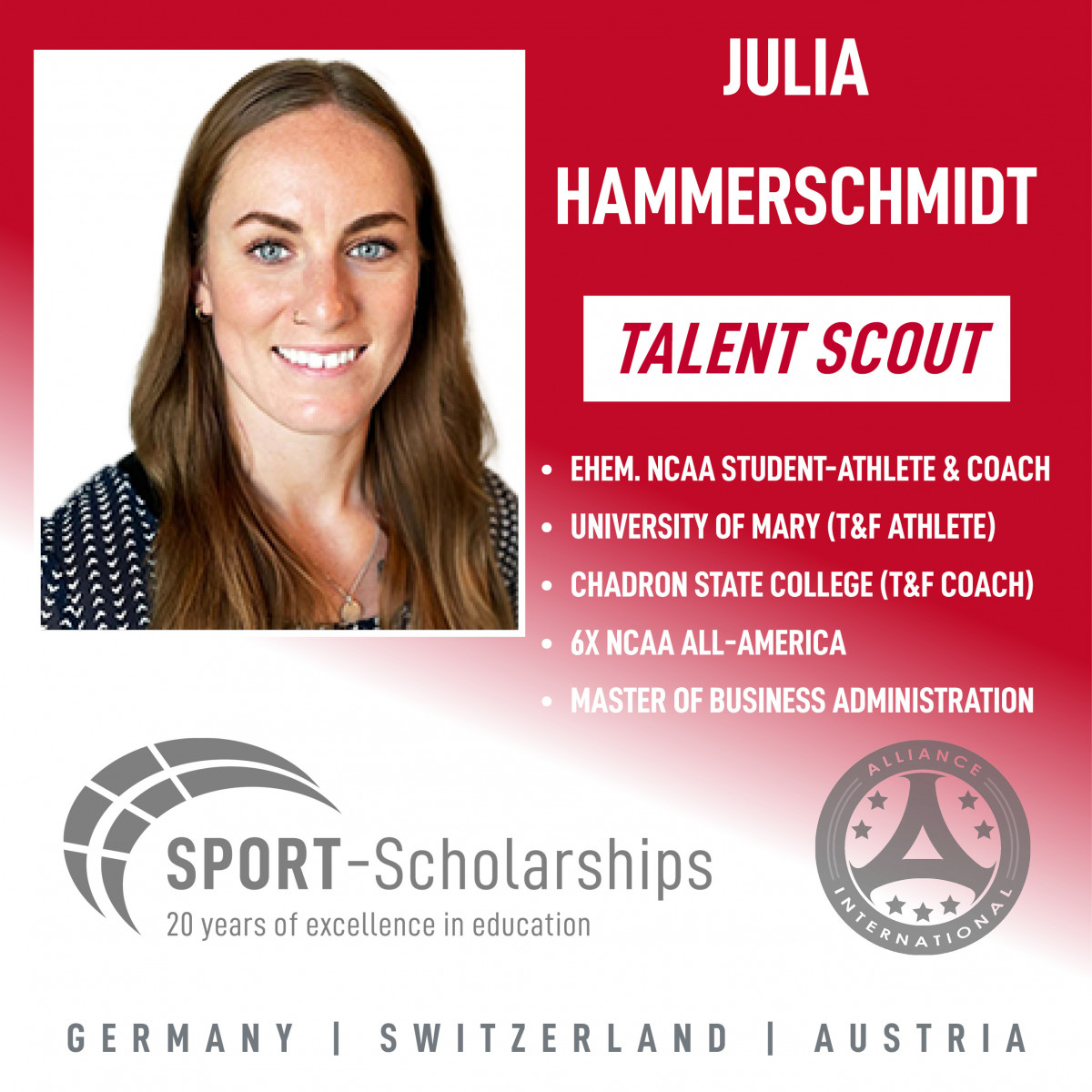 Julia Hammerschmidt | Talent Scout | Sport-Scholarships