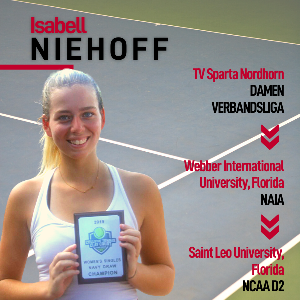 Tennis Stipendium USA Niehoff